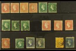 1861 - 1869 CLASSIC ISSUES, CAT £1200+. An Attractive Range Of M & U Stamps Includes The 1861 1d Mint... - St.Vincent (...-1979)