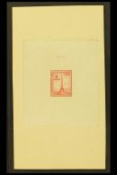 1947 10c Red Bonifacio Monument (as SG 630, Scott 505) - An American Bank Note Company SUNKEN DIE PROOF On Card,... - Philippines