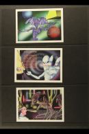 1994 Alien Sightings Complete Set Of Miniature Sheets (Sc 2020/27, SG MS3396, Mi Blocks 214/21), Very Fine Never... - Nicaragua