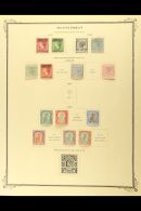 1876-1921 ALL DIFFERENT ORIGINAL COLLECTION On Scott Printed Leaves, Chiefly VERY FINE MINT, Strongly Represented... - Montserrat