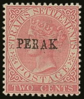 PERAK 1884-91 2c Pale Rose, SG Type 18 Ovpt (10½mm), SG 21, Very Fine Mint. For More Images, Please Visit... - Other & Unclassified