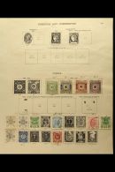 1895-1903 OLD COLLECTION On A Two-sided Page, Mint Or Used, Inc 1895 Set Mint (thins), 1900-01 To 20ch Used, 1903... - Korea (...-1945)