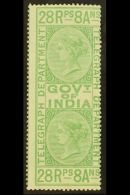 TELEGRAPH STAMPS 1869-78 28r8a Bright Yellow-green, SG T18, Fine Mint. For More Images, Please Visit... - Other & Unclassified