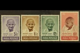 1948 Gandhi Complete Set, SG 305/08, Fine Mint, Very Fresh. (4 Stamps) For More Images, Please Visit... - Other & Unclassified