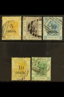 1880 Surcharges Complete Set, SG 23/27, Good Used. (5 Stamps) For More Images, Please Visit... - Other & Unclassified