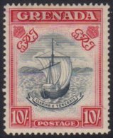 1938-50 10s Slate-blue & Bright Carmine (narrow) Perf 14, SG 163b, Very Fine Mint For More Images, Please... - Grenada (...-1974)