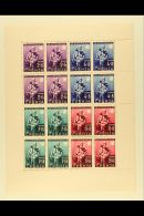 SERBIA 1942 War Orphans' Fund Complete Set (Michel 82/85, SG G74/77) As Fine Never Hinged  Mint COMPLETE SE-TENANT... - Other & Unclassified