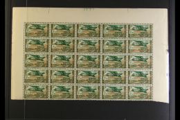 EQUATORIAL AFRICA 1940-41 AIR POST NHM LARGE MULTIPLES Of 25. Includes 2f50 Green & Brown (Yv 15), 4f50 Red... - Other & Unclassified