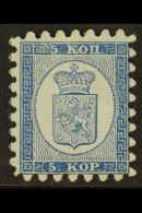 1860 5k Blue/bluish, Type I Serpentine Roulette, SG 11, Fine Mint With Full Perfs. Lovely! For More Images, Please... - Other & Unclassified