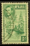 1938-55 ½d Green, Extra Palm Frond, SG 249ba, Cds Used, Light Crease.  For More Images, Please Visit... - Fiji (...-1970)