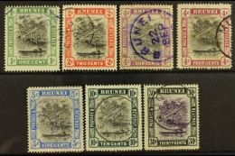 1907-10 1c, 2c, Both 4c Shades, 5c, 10c And 30c, Fine Cds Used. (7) For More Images, Please Visit... - Brunei (...-1984)