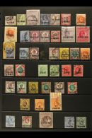1885-1921 USED COLLECTION On Stock Pages. Turkish Currency Ranges Include 1885-88 Set, 1887-96 Set, 1893 40pa On... - British Levant