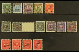 1906 SPECIMEN OVERPRINTS. All Different Group On A Stock Card, Inc 1906-16 Portraits To 1000r (this Hinged) And... - Other & Unclassified