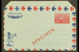 1977 1.25Nu Carmine And Blue Aerogramme Overprinted "SPECIMEN" Very Fine Unused. For More Images, Please Visit... - Bhutan