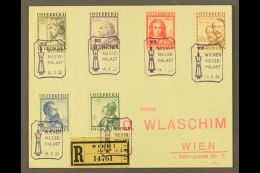 1934 Architects Complete Set (Michel 591/96, SG 739/44), Superb Used On Cover Registered Cover Tied By Special... - Other & Unclassified