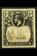 1924-33 ½d Grey Black And Black, TORN FLAG, SG 10b, Fine Mint. For More Images, Please Visit... - Ascension