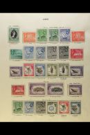 ADEN & STATES 1953/9 FINE NEVER HINGED MINT COLLECTION With First QEII Definitive Sets Of Aden, Kathiri State... - Other & Unclassified