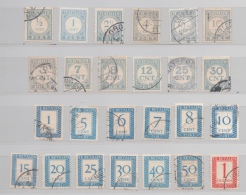 PAYS-BAS 25 TIMBRES TAXE DIFFERENTS - Taxe