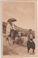 NATIVE WOMAN TRAVELLING IN SYRIA - Syrie