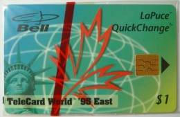 CANADA - Bell - Quick Change - TeleCard World '95 East - $1 - 4000ex - Mint Blister - Kanada