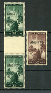 1949/50-TRIESTE-A.M.G.F.T.T.- DEMOCRATICA-3VAL.M.N.H. LUXE ! - Eilsendung (Eilpost)