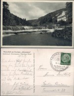 Thüringen Schwarzburg - Wasserfall Kurhaus Chrysopras  SStmp.  Gelaufen 1937 - Saalfeld