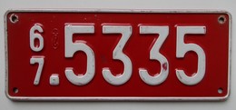 Ancienne Plaque D'immatriculation - Belgique - - Number Plates