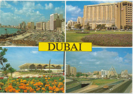 UNITED ARAB EMIRATES  DUBAI,  4 Views,   Vintage Old Postcard - Emirats Arabes Unis