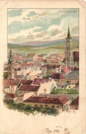 T3 1899 Kolozsvár, Cluj; Látkép / General View, Litho S: Geiger R. (kis Szakadás /... - Non Classés
