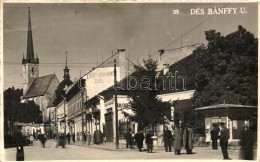 * T2 1942 Dés, Dej; Bánffy Utca, Fülöp Divatáruház, Dohányáruda... - Non Classés