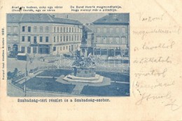 T2 Arad, Szabadság Tér és Szobor, Humoros Verssel, Kiadja Kerpel Izsó / Square, Statue,... - Ohne Zuordnung