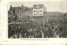 T3 1902 Arad, Kossuth ünnep, Az Aradi Kossuth-szobor Alap Támogatólapja, A... - Zonder Classificatie