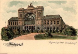 ** T1/T2 Budapest VII. Központi (Keleti) Pályaudvar Litho - Non Classés