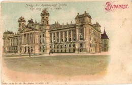 T4 1899 Budapest V. Igazságügyi Palota (b) - Non Classés