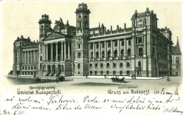 T2/T3 1898 Budapest V. Igazságügyi Palota, Litho (EK) - Non Classés