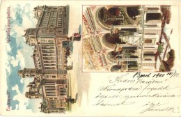 T2/T3 Budapest V. Igazságügyi Palota, BelsÅ‘,  Kunstanstalt Kosmos Litho (EK) - Non Classés