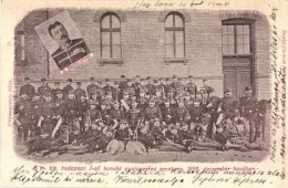 T4 1899 Budapest, Az ElsÅ‘ Honvéd Gyalogezred Zenekara, D. Bachó István... - Non Classés