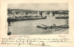 T2/T3 1898 Budapest, Margit Híd, Uszályok (EK) - Non Classés