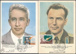 * 4 Db MODERN Szovjet CM (Carte Maximum) Å±rhajós Lap / 4 Modern Soviet CM Astronauts Postcards - Non Classés