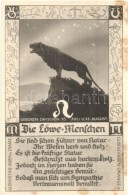 ** 4 Db RÉGI Horoszkópos MÅ±vészlap / 4 Pre-1945 Horoscope Motive Cards - Ohne Zuordnung