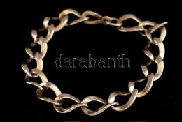 Ezüst  'pancer' Karlánc,  Ag., Nettó:17,9gr., Jelzett, 21cm / Silver Bracelet, Ag, Net.17,9gr,... - Altri & Non Classificati