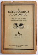 Hettner Alfréd: A Leíró Földrajz Alapvonalai. I. Európa, 247 Szövegközti... - Sin Clasificación