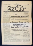 1936  Az Est XXVII. évfolyamának Augusztus 25-iki Száma, Sarkán Kis Hiánnyal - Non Classés
