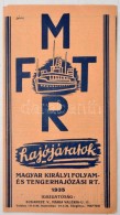 1935 Az MFTR Személyhajójáratainak Menetrendje. Kihajtható 3 Részes - Non Classés