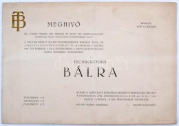 1927 Technológus Bál Díszes Meghívója és Programja - Non Classificati