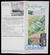 Cca 1920-1940 Rolleiflex Brosúra, In Die Ferien Mit Rolleiflex, Braunschweig, Franke&Heidecke,... - Ohne Zuordnung