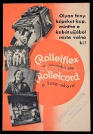 Cca 1920-1940 Rolleiflex Az Automatikus Gép, Rolleicord A Fotorekord, Athenaeum, 21x10 Cm. - Non Classés