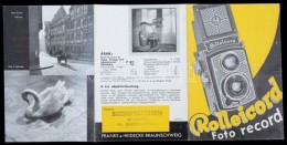 Cca 1920-1940 Rolleicord Foto Record Brosúra, Braunschweig, Franke&Heidecke, Athenaeum, Német... - Ohne Zuordnung