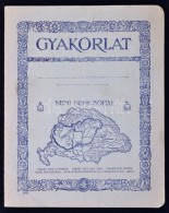 Cca 1920-1930 Kitöltetlen Iskolai Vonalas Füzet Irredenta Borítóval - Ohne Zuordnung