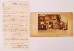 Cca 1920 Wien I. Excelsior Hotel Képes Zárt LevelezÅ‘lap.reklámnyomtatvány / PS Card... - Non Classés